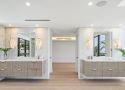 BA-009 Double Vanity White Bath