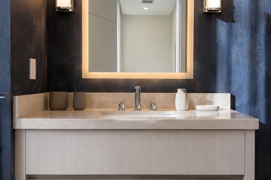 BA-010 Floating Vanity Accent Wall