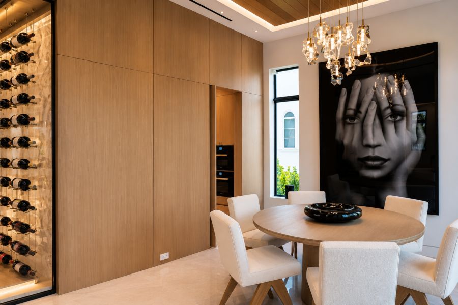 DR-010 Modern luxury dining and wine room