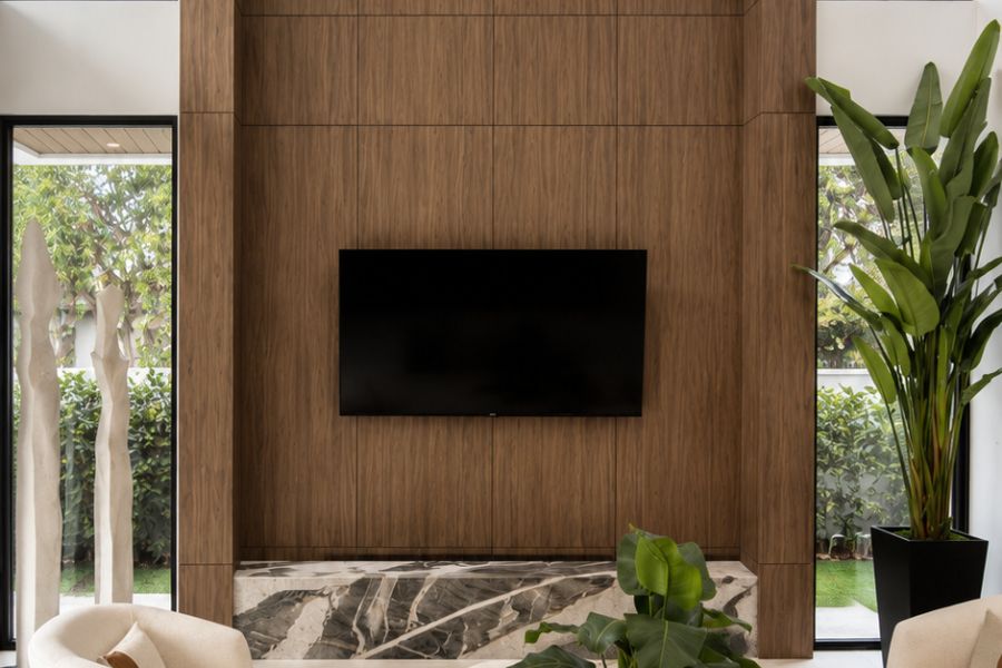 LR-010 Double Height Wood Fireplace
