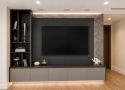 LR-011 Gray Media Wall Shelving