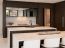 Dark Wood Kitchen White Island – Sunshine Alliance