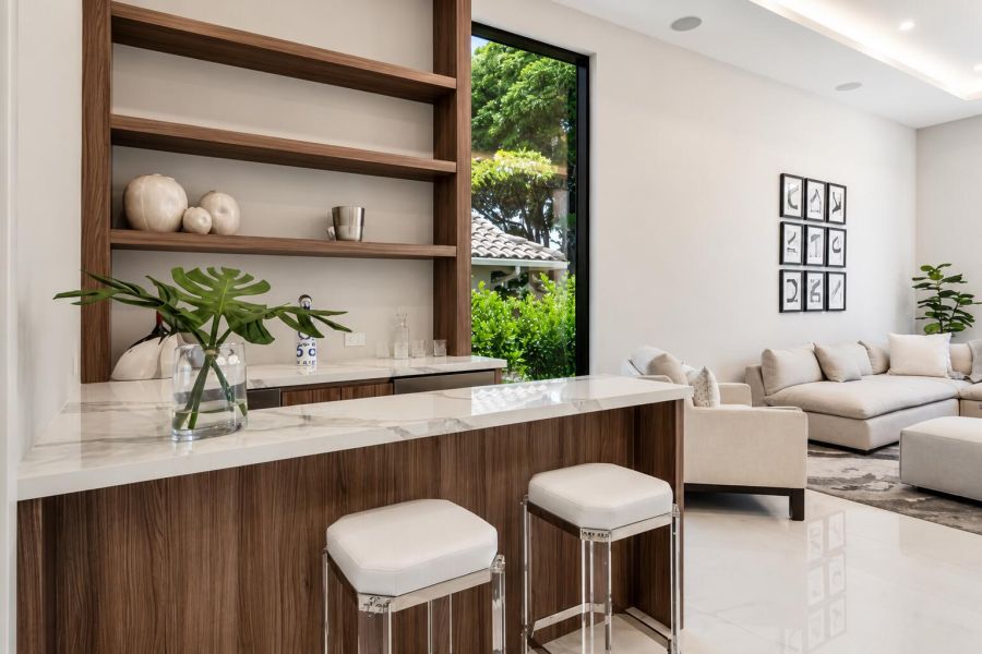 Walnut Kitchen Open Shelving – Sunshine Alliance