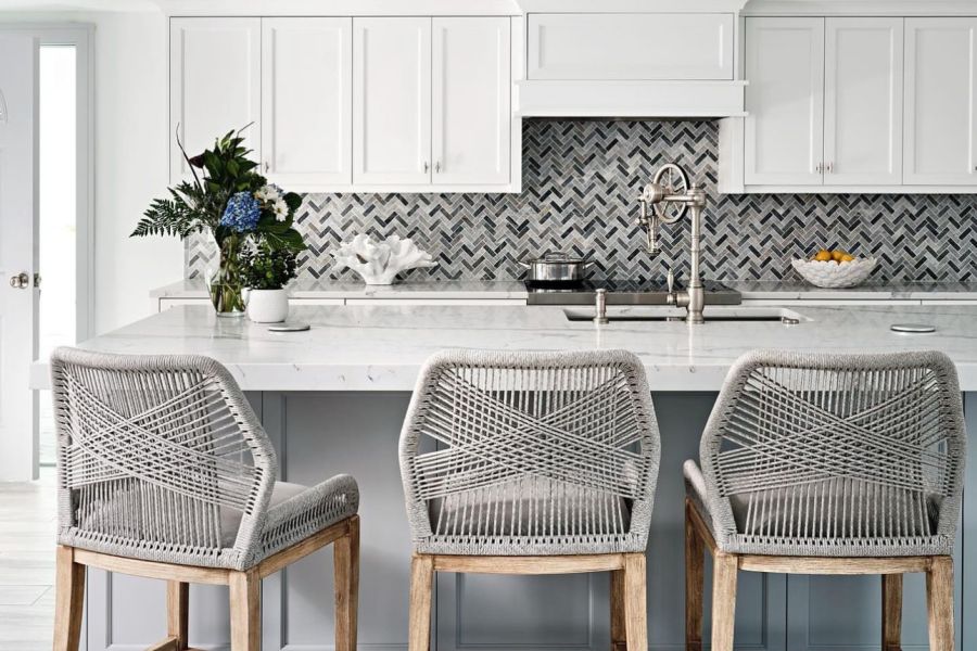 White Transitional Kitchen Island – Sunshine Alliance