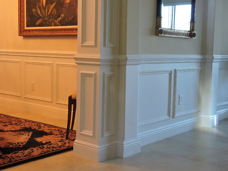 crown molding in house