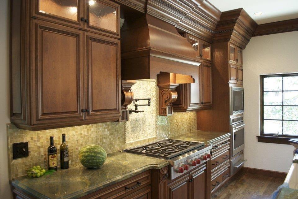 Crown molding on kitchen cabinets