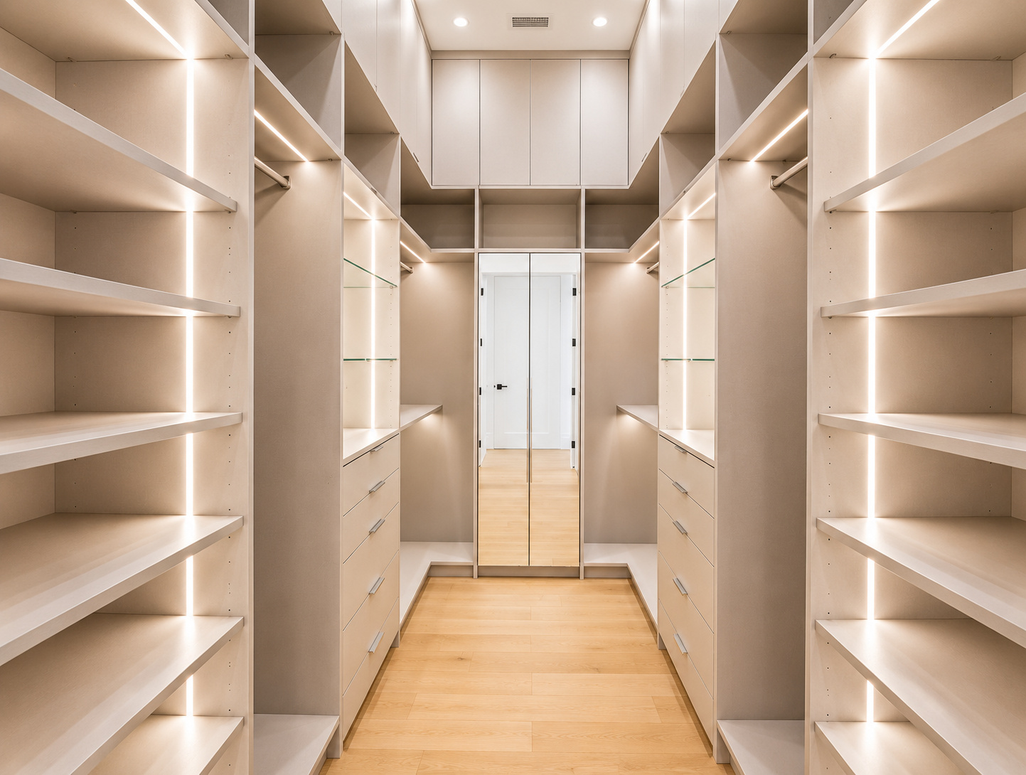 CL-007 Modern minimalist luxury walk-in closet