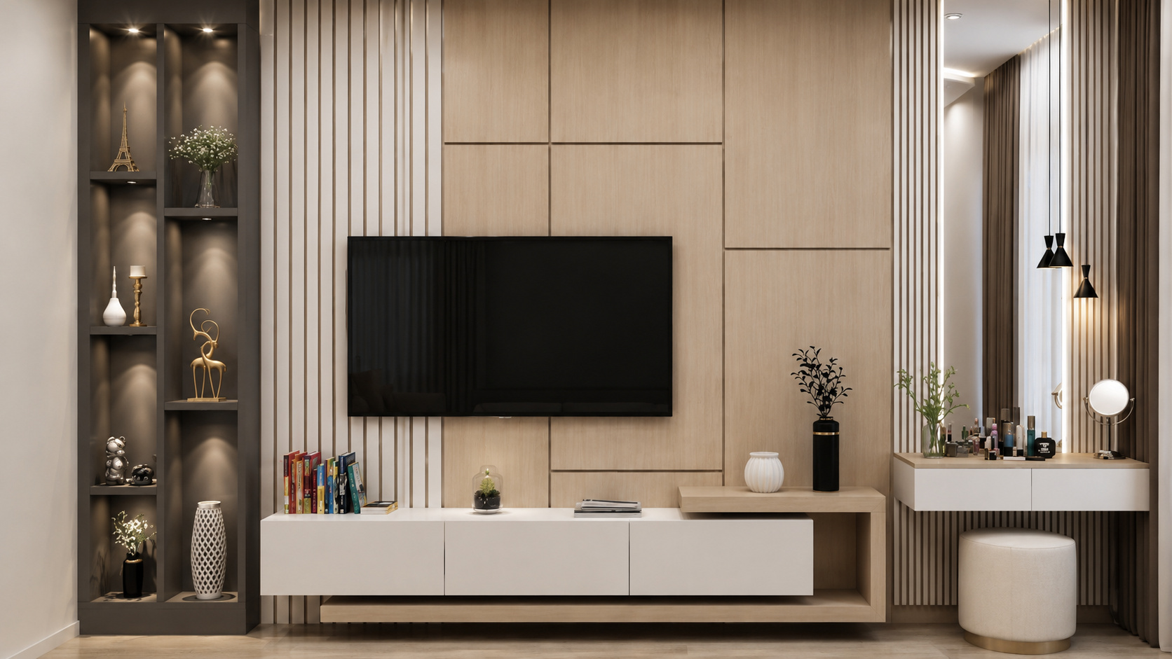 Modern minimalist living room design | Sunshine Alliance, West Palm Beach