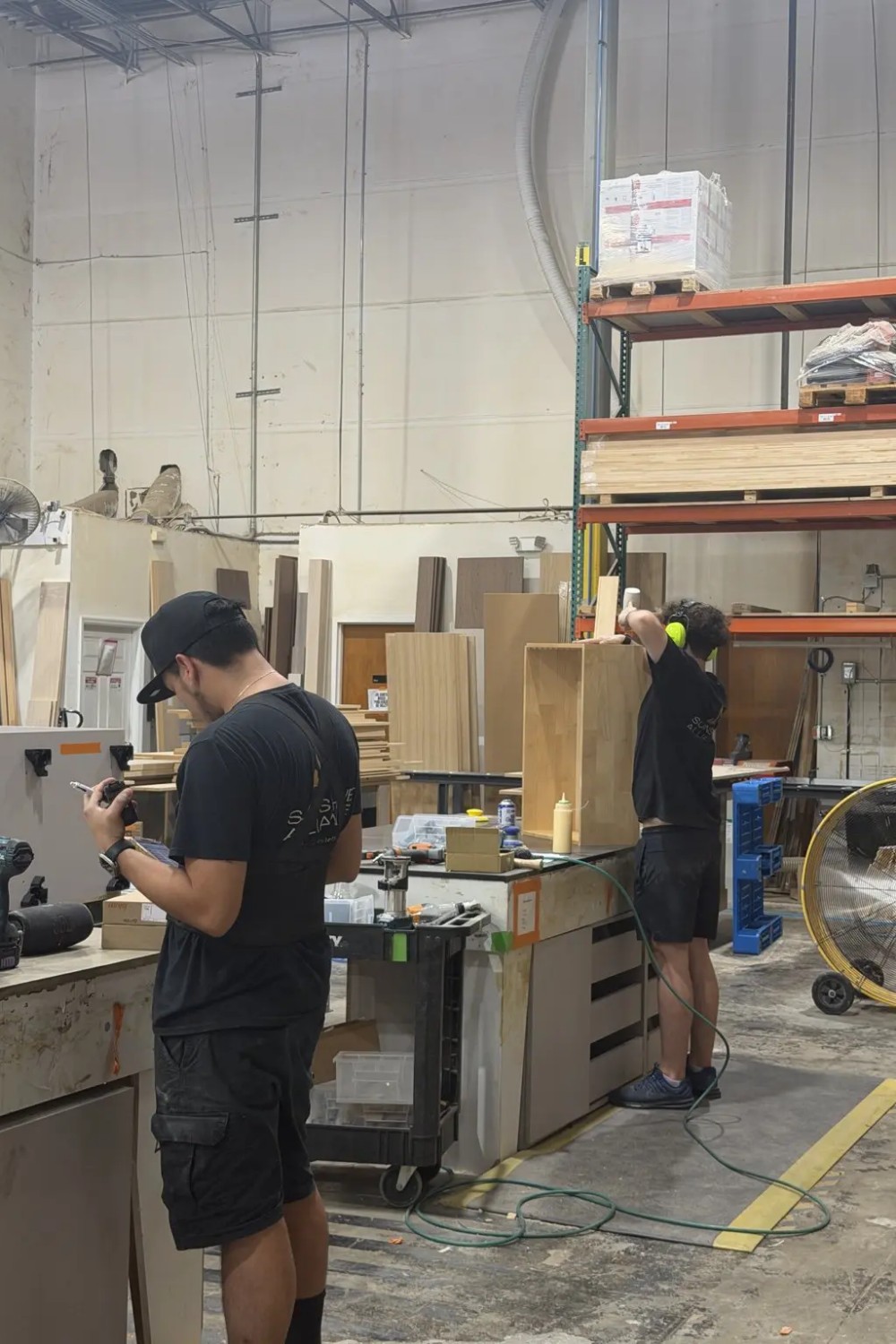 Custom cabinetry built in-house at the Sunshine Alliance plant in Deerfield Beach, South Florida